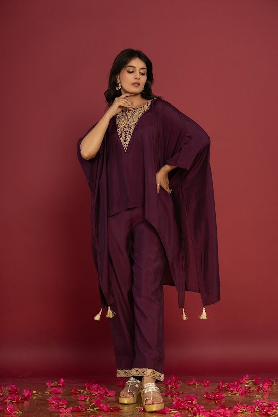 Elegant Muslin Kurta Pant 2-Piece Set