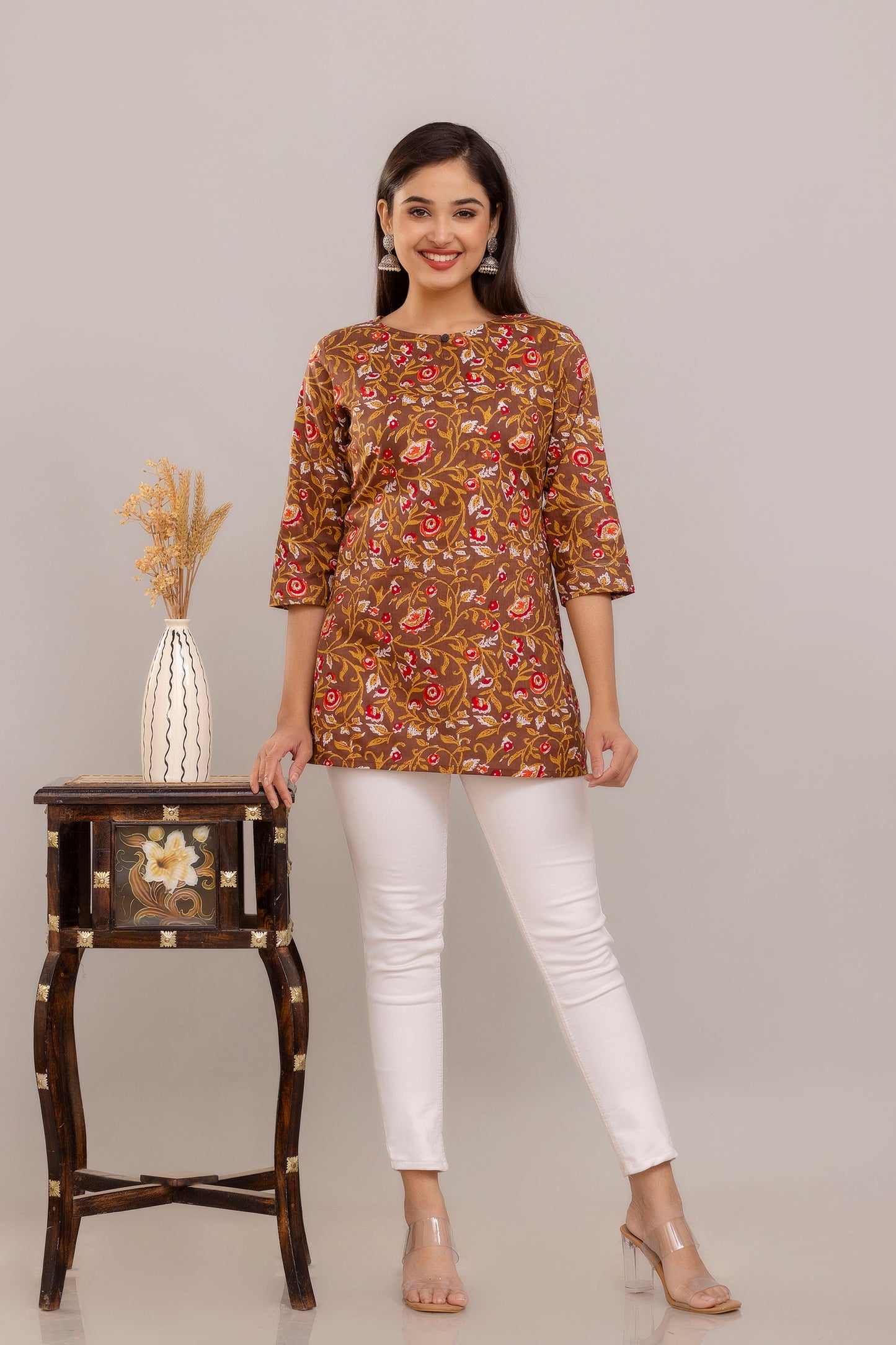 Cotton Printed Short Kurti