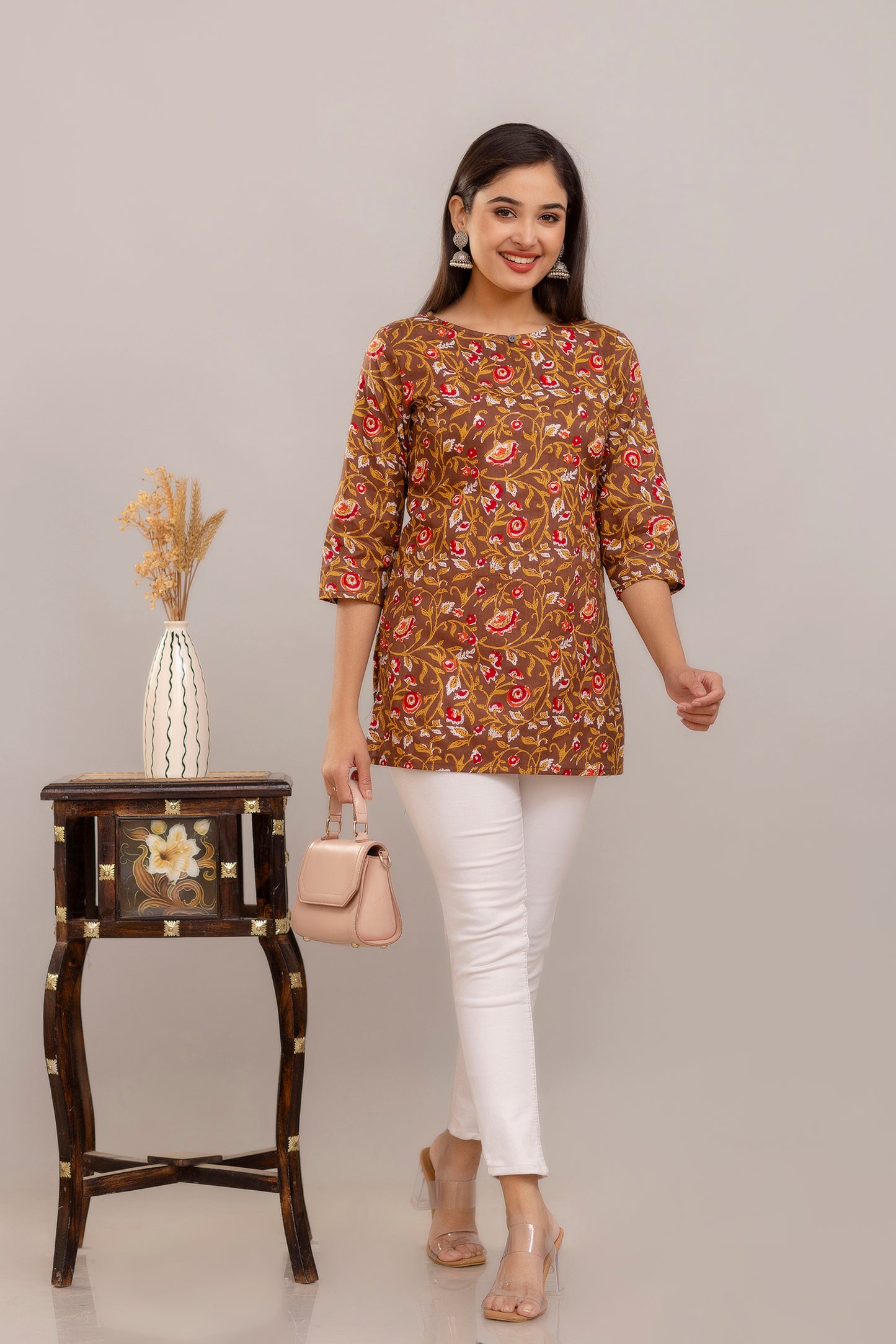 Cotton Printed Short Kurti