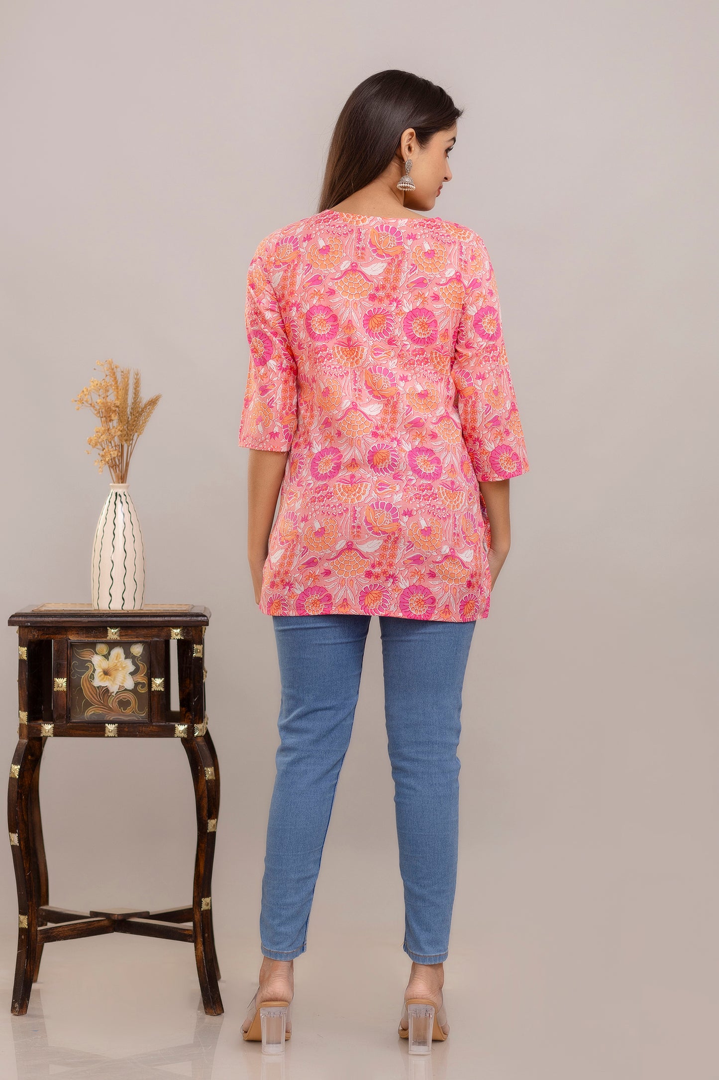 Cotton Printed Short Kurti