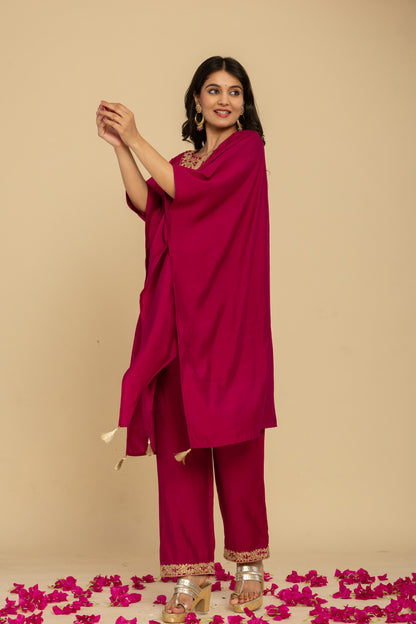 Elegant Muslin Kurta Pant 2-Piece Set