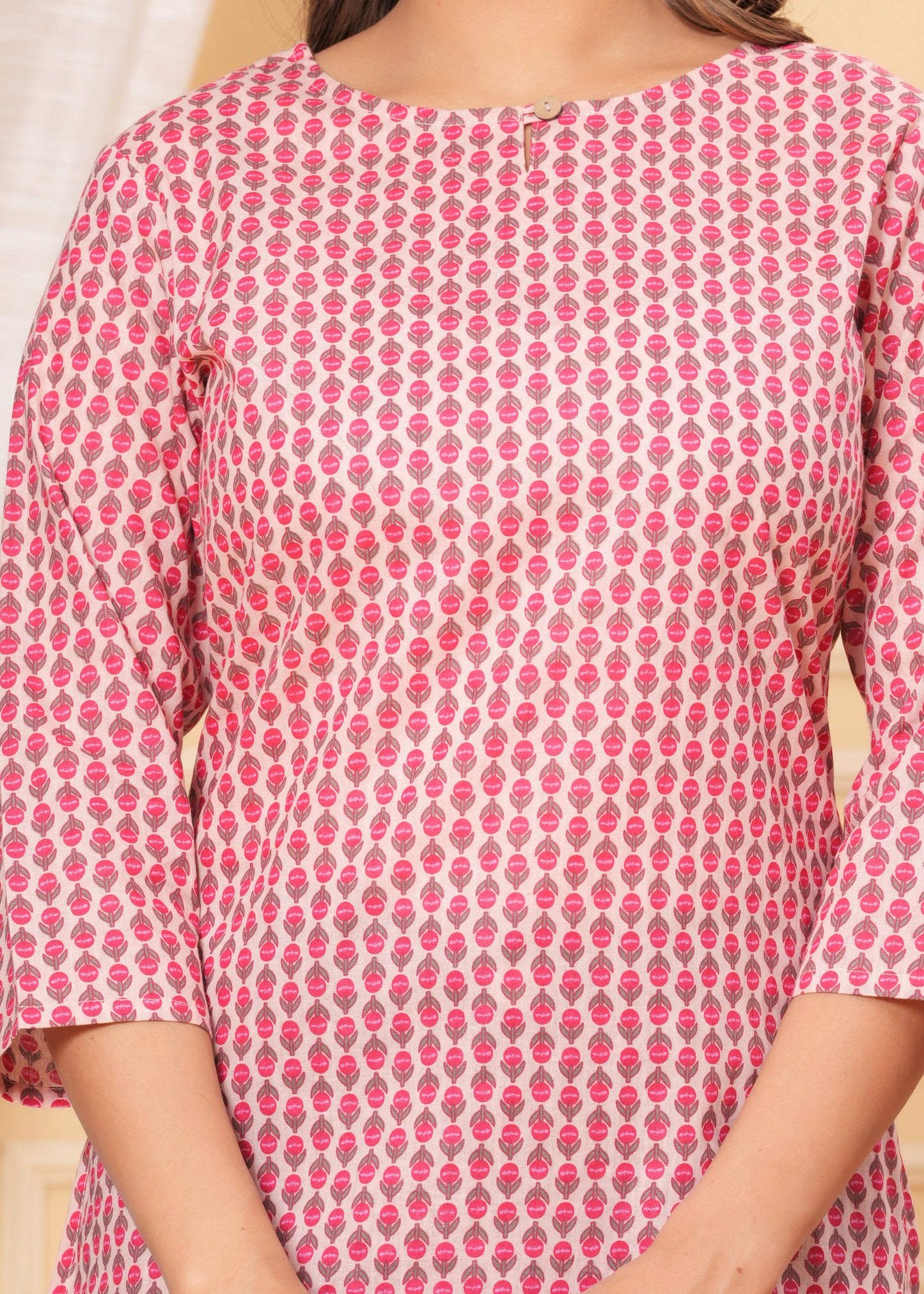 Cotton Printed Short Kurti