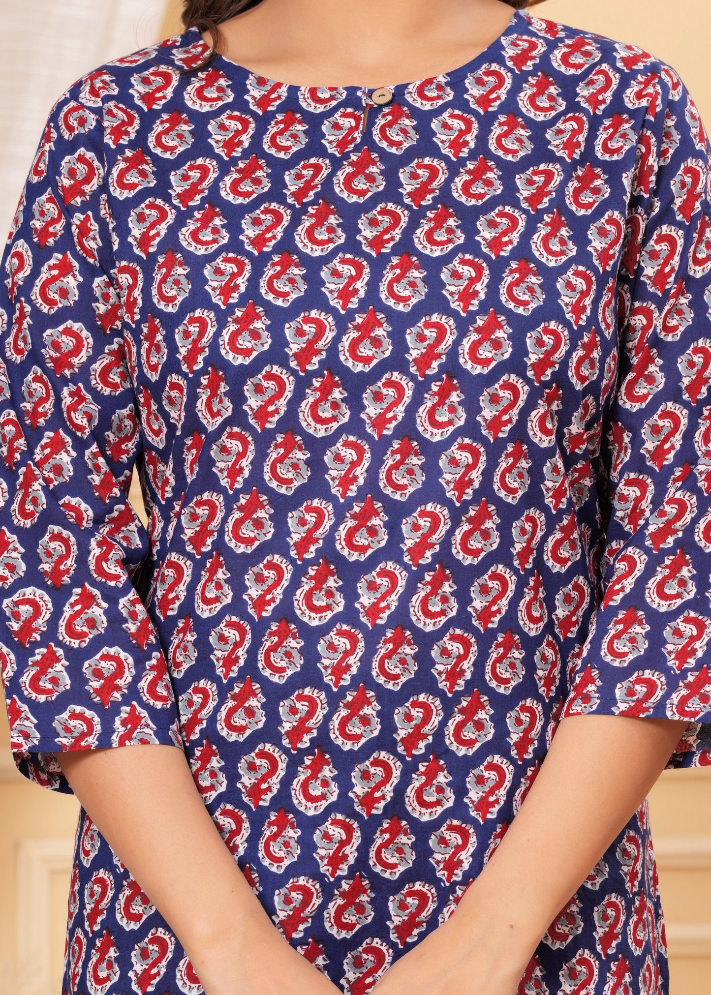 Cotton Printed Short Kurti