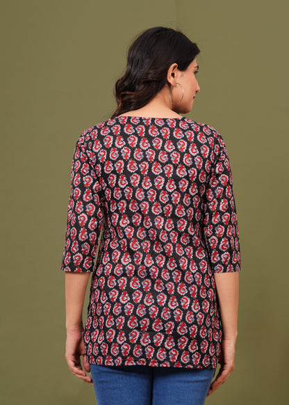 Cotton Printed Short Kurti