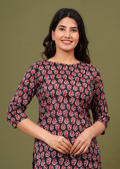 Cotton Printed Short Kurti