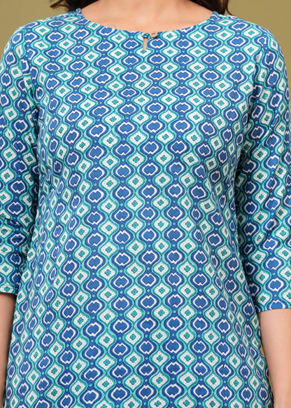 Cotton Printed Short Kurti