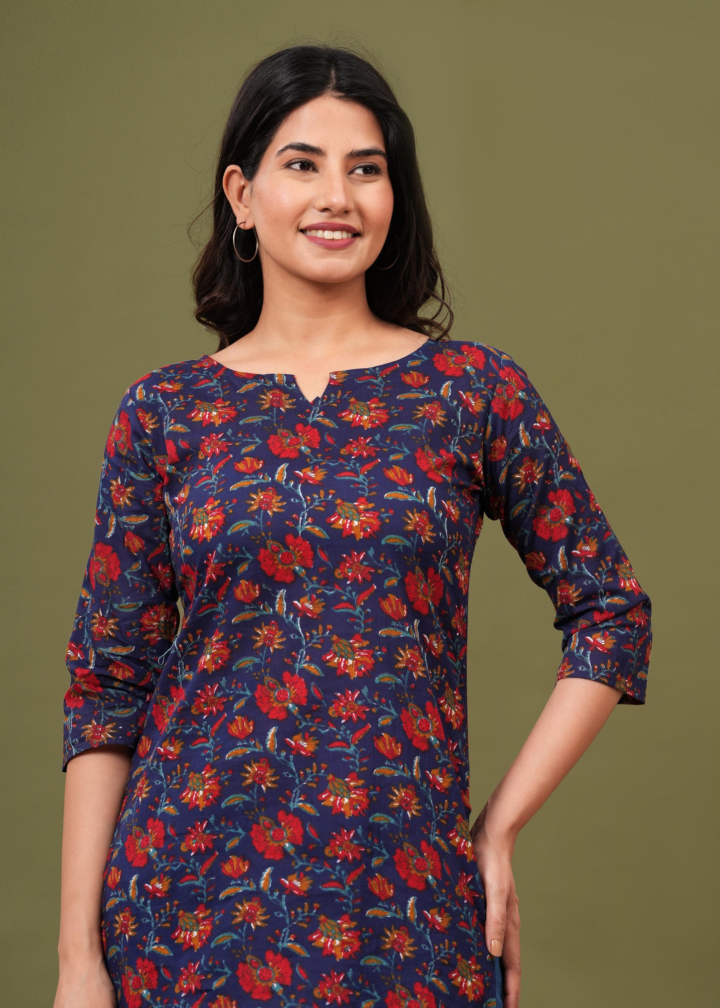 Cotton Printed Short Kurti