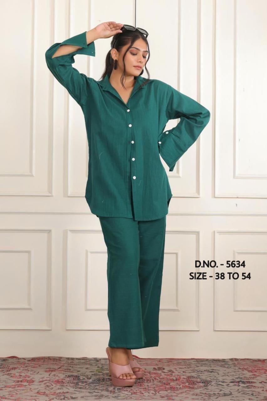 Trendy Cotton Slub 3-Piece Set: Top, Trouser & Jacket