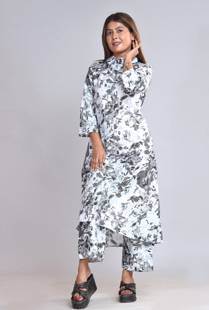 Cotton Printed Co-ord Set (Black & white And more colours)