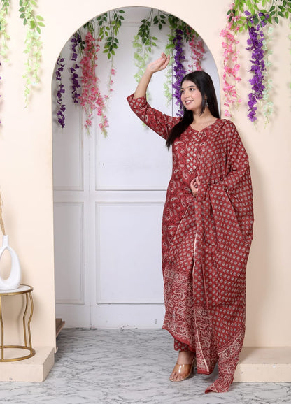 Cotton 3-Piece Set (with Handwork detailing)