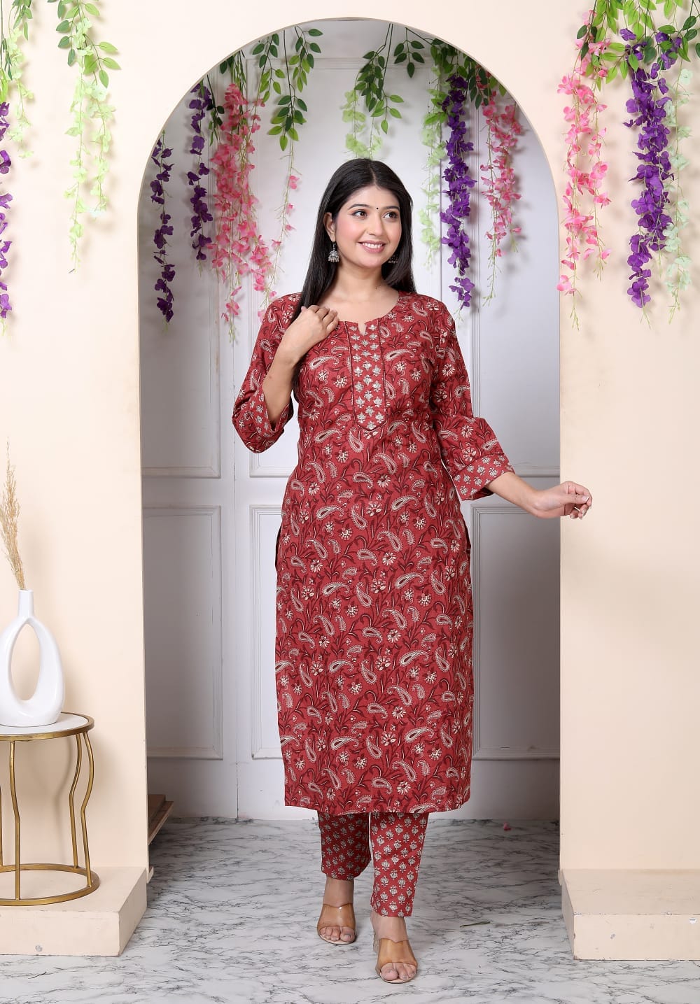 Cotton 3-Piece Set (with Handwork detailing)